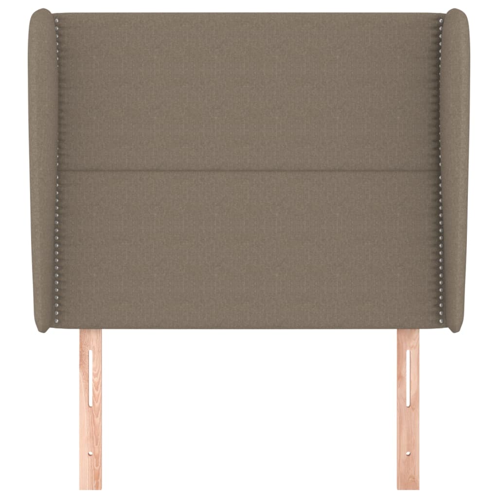 Testiera ad Orecchio Tortora 83x23x118/128 cm in Tessuto
