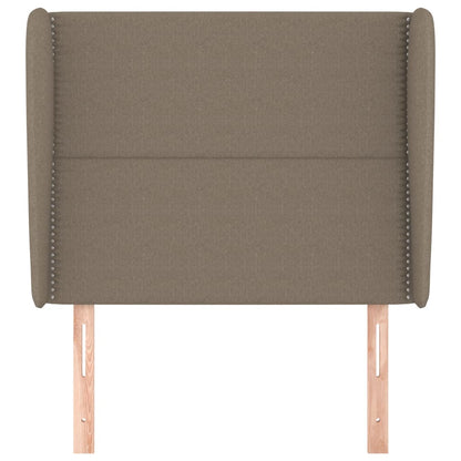 Testiera ad Orecchio Tortora 83x23x118/128 cm in Tessuto