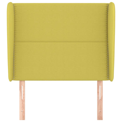 Testiera ad Orecchio Verde 83x23x118/128 cm in Tessuto