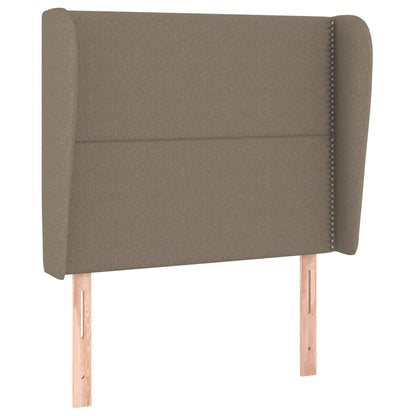 Testiera ad Orecchio Tortora 103x23x118/128 cm in Tessuto