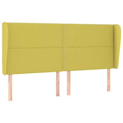 Testiera ad Orecchio Verde 163x23x118/128 cm in Tessuto