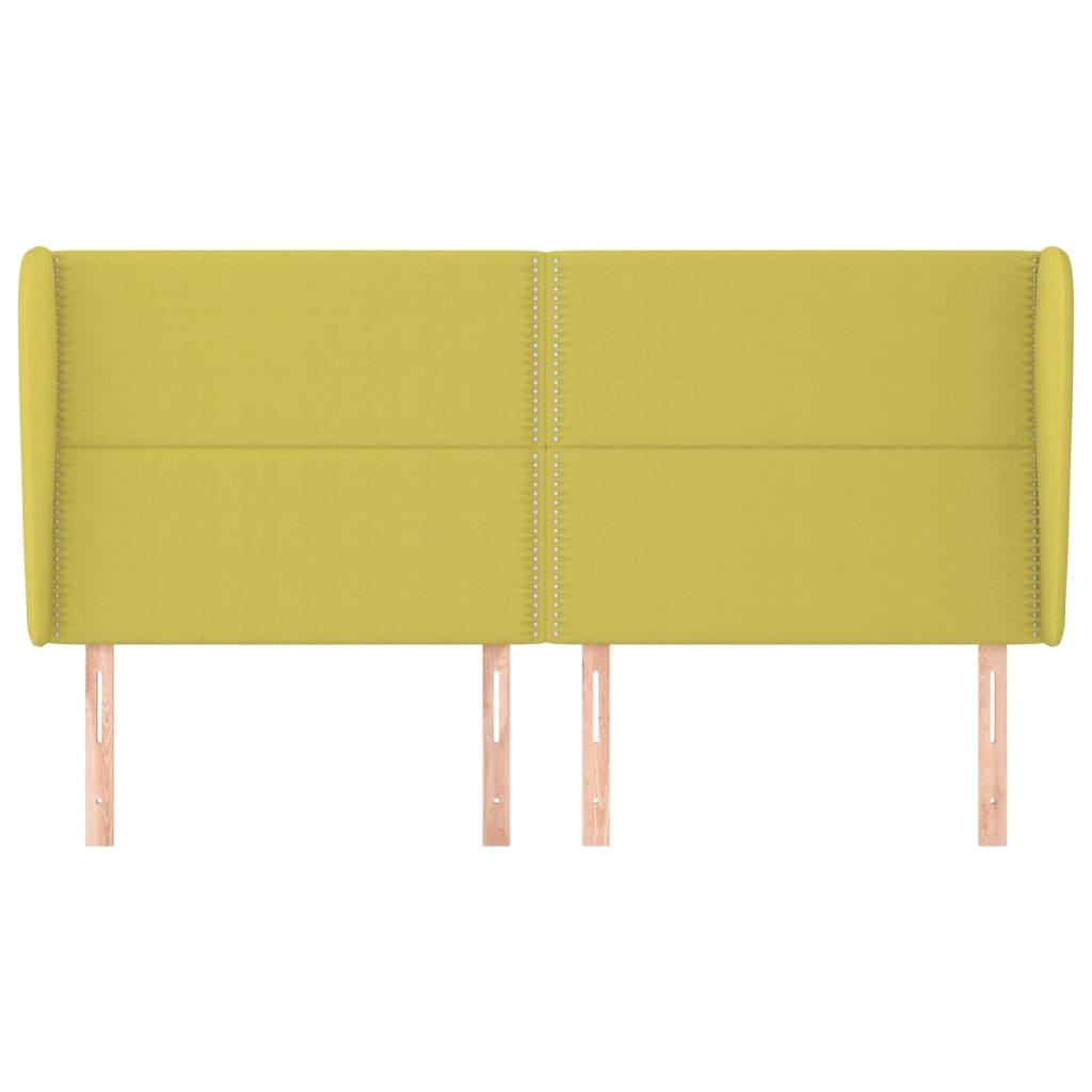 Testiera ad Orecchio Verde 163x23x118/128 cm in Tessuto
