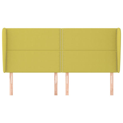 Testiera ad Orecchio Verde 163x23x118/128 cm in Tessuto