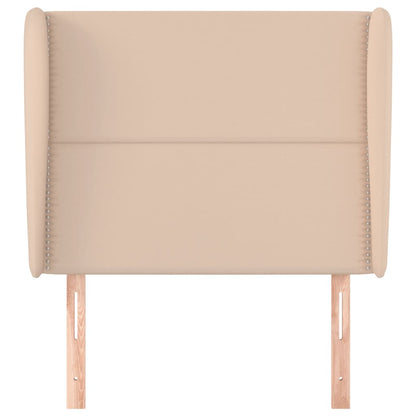 Testiera ad Orecchio Cappuccino 83x23x118/128 cm in Similpelle