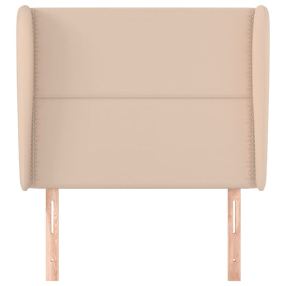Testiera ad Orecchio Cappuccino 93x23x118/128 cm in Similpelle