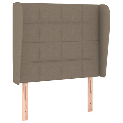 Testiera ad Orecchio Tortora 83x23x118/128 cm in Tessuto