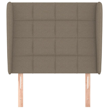 Testiera ad Orecchio Tortora 83x23x118/128 cm in Tessuto