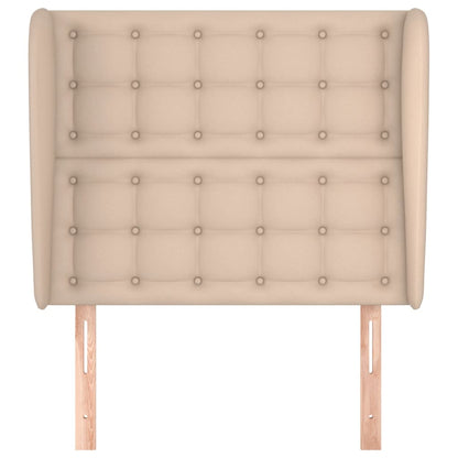 Testiera ad Orecchio Cappuccino 83x23x118/128 cm in Similpelle