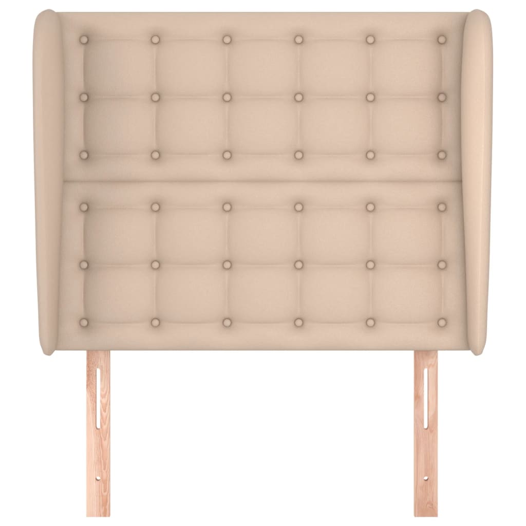 Testiera ad Orecchio Cappuccino 83x23x118/128 cm in Similpelle