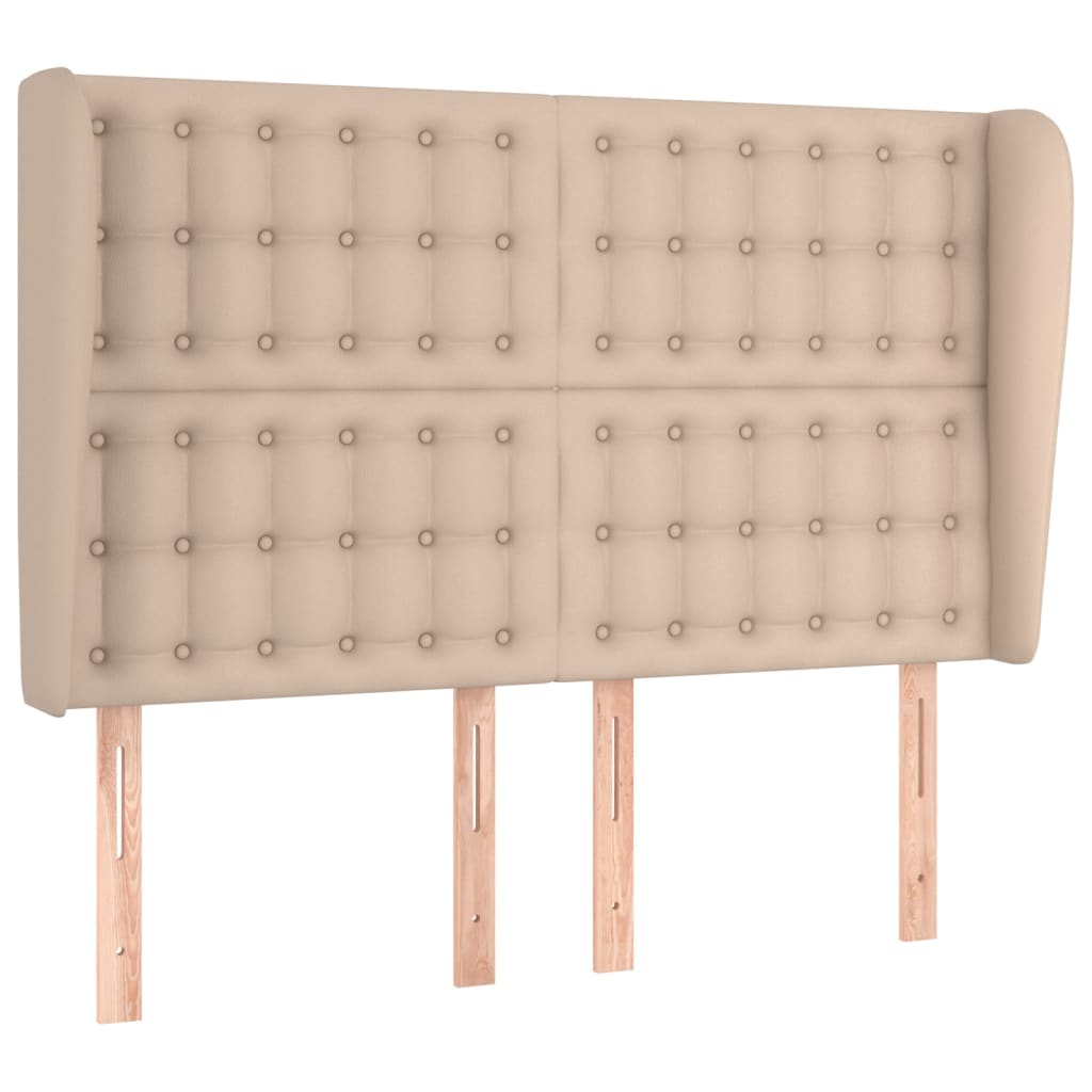 Testiera ad Orecchio Cappuccino 147x23x118/128 cm in Similpelle