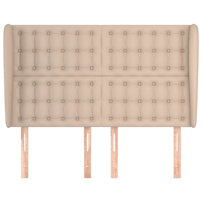 Testiera ad Orecchio Cappuccino 147x23x118/128 cm in Similpelle