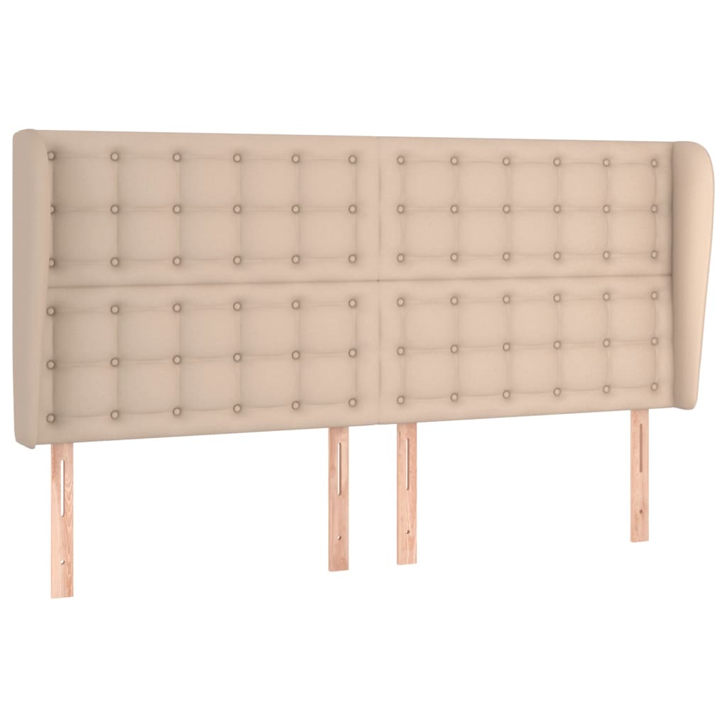 Testiera ad Orecchio Cappuccino 163x23x118/128 cm in Similpelle
