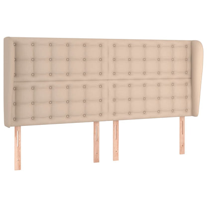 Testiera ad Orecchio Cappuccino 163x23x118/128 cm in Similpelle