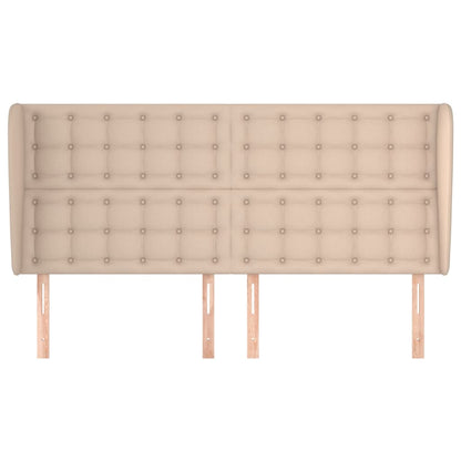 Testiera ad Orecchio Cappuccino 163x23x118/128 cm in Similpelle