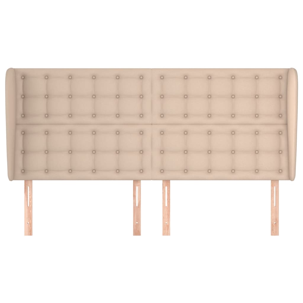 Testiera ad Orecchio Cappuccino 163x23x118/128 cm in Similpelle