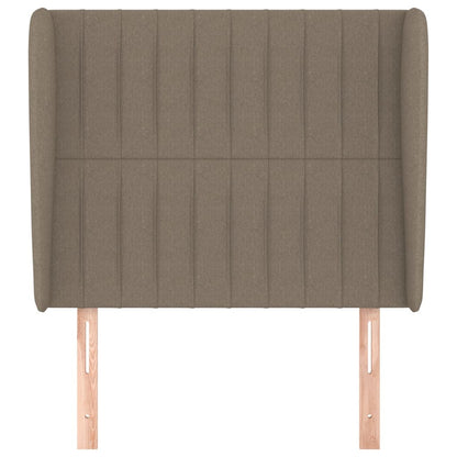Testiera ad Orecchio Tortora 83x23x118/128 cm in Tessuto