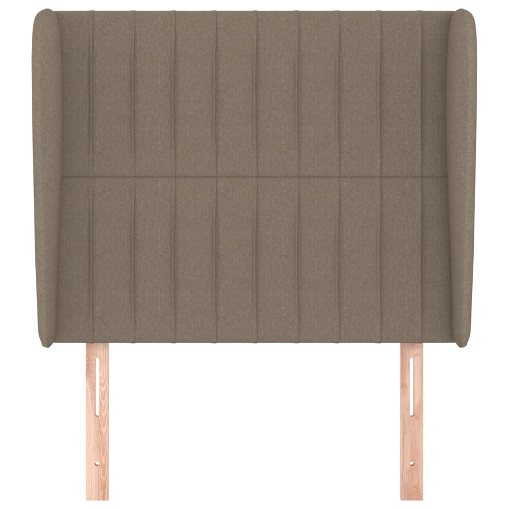 Testiera ad Orecchio Tortora 93x23x118/128 cm in Tessuto