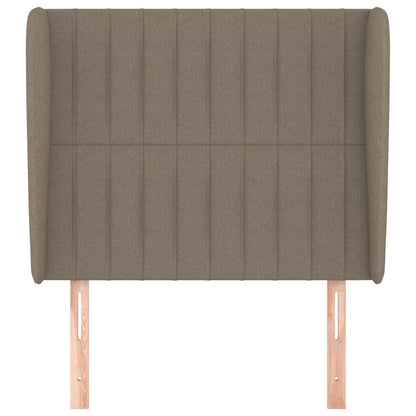 Testiera ad Orecchio Tortora 103x23x118/128 cm in Tessuto