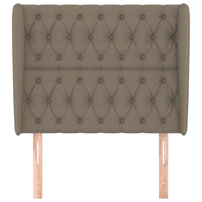 Testiera ad Orecchio Tortora 93x23x118/128 cm in Tessuto
