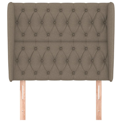 Testiera ad Orecchio Tortora 103x23x118/128 cm in Tessuto