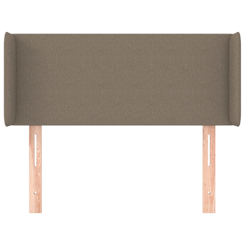 Testiera ad Orecchio Tortora 93x16x78/88 cm in Tessuto