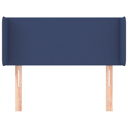 Testiera ad Orecchio Blu 103x16x78/88cm in Tessuto