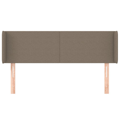 Testiera ad Orecchio Tortora 147x16x78/88 cm in Tessuto