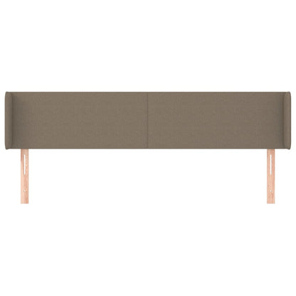 Testiera ad Orecchio Tortora 203x16x78/88 cm in Tessuto