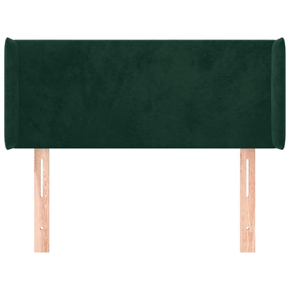 Testiera ad Orecchio Verde Scuro 83x16x78/88 cm in Velluto