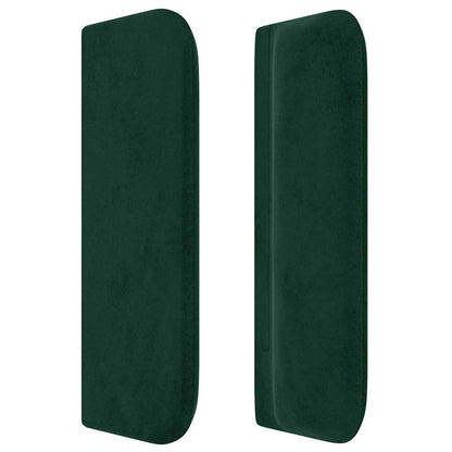 Testiera ad Orecchio Verde Scuro 93x16x78/88 cm in Velluto