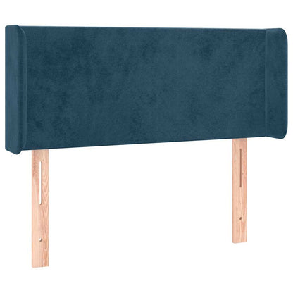 Testiera ad Orecchio Blu Scuro 93x16x78/88 cm in Velluto