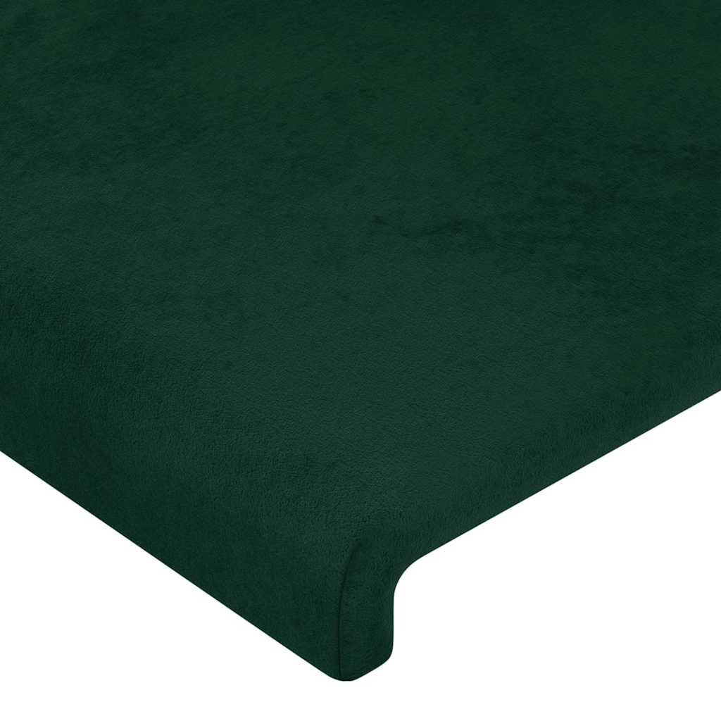 Testiera ad Orecchio Verde Scuro 183x16x78/88 cm in Velluto