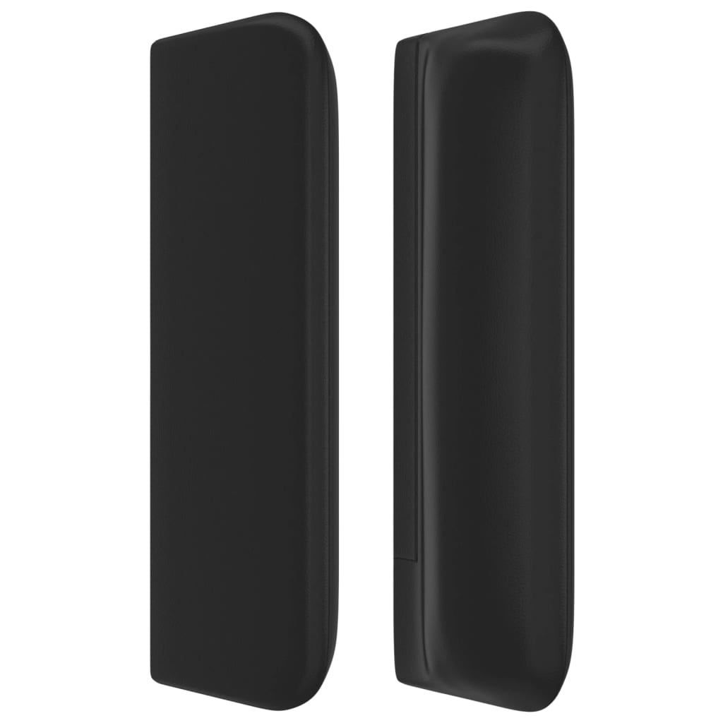 Testiera ad Orecchio Nera 83x16x78/88 cm in Similpelle