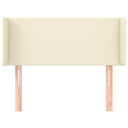 Testiera ad Orecchio Crema 83x16x78/88 cm in Similpelle