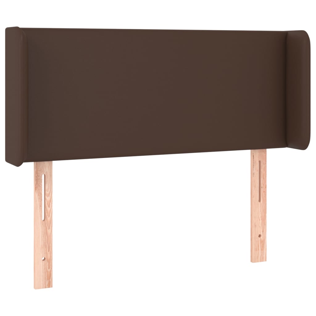 Testiera ad Orecchio Marrone 83x16x78/88 cm in Similpelle