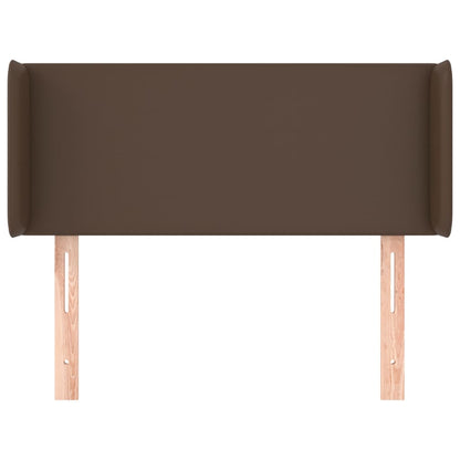 Testiera ad Orecchio Marrone 83x16x78/88 cm in Similpelle