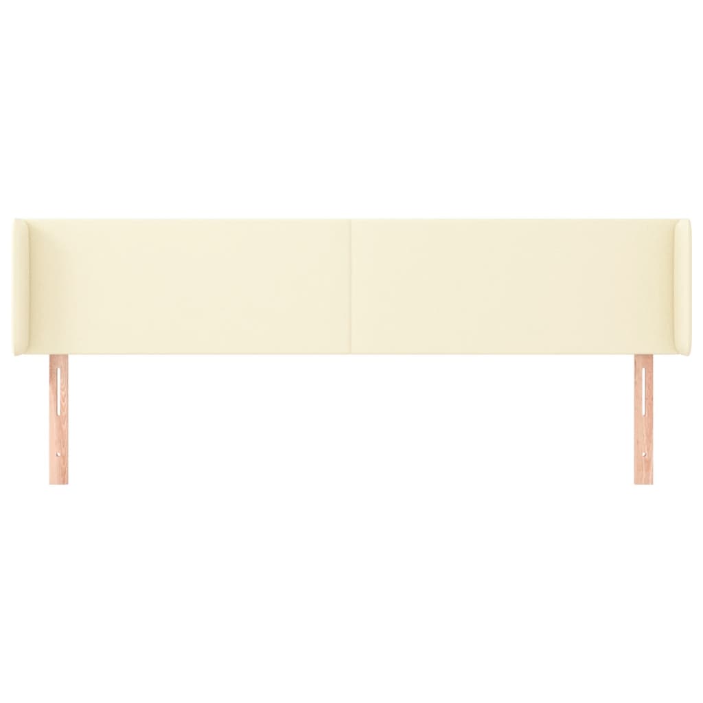 Testiera ad Orecchio Crema 203x16x78/88 cm in Similpelle