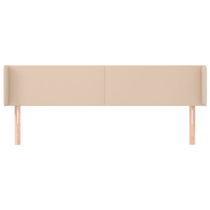 Testiera ad Orecchio Cappuccino 203x16x78/88 cm in Similpelle