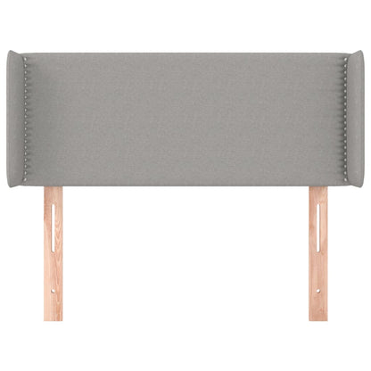 Testiera ad Orecchio Grigio Chiaro 83x16x78/88 cm in Tessuto