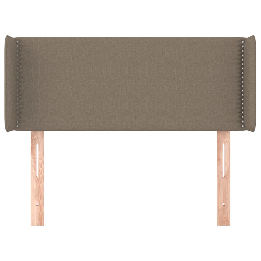Testiera ad Orecchio Tortora 83x16x78/88 cm in Tessuto
