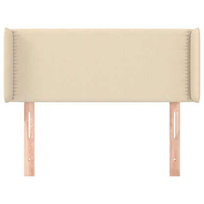 Testiera ad Orecchio Crema 83x16x78/88 cm in Tessuto