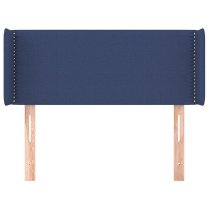 Testiera ad Orecchio Blu 83x16x78/88cm in Tessuto
