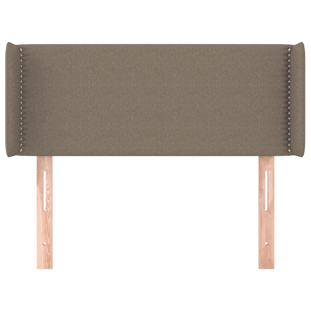 Testiera ad Orecchio Tortora 93x16x78/88 cm in Tessuto