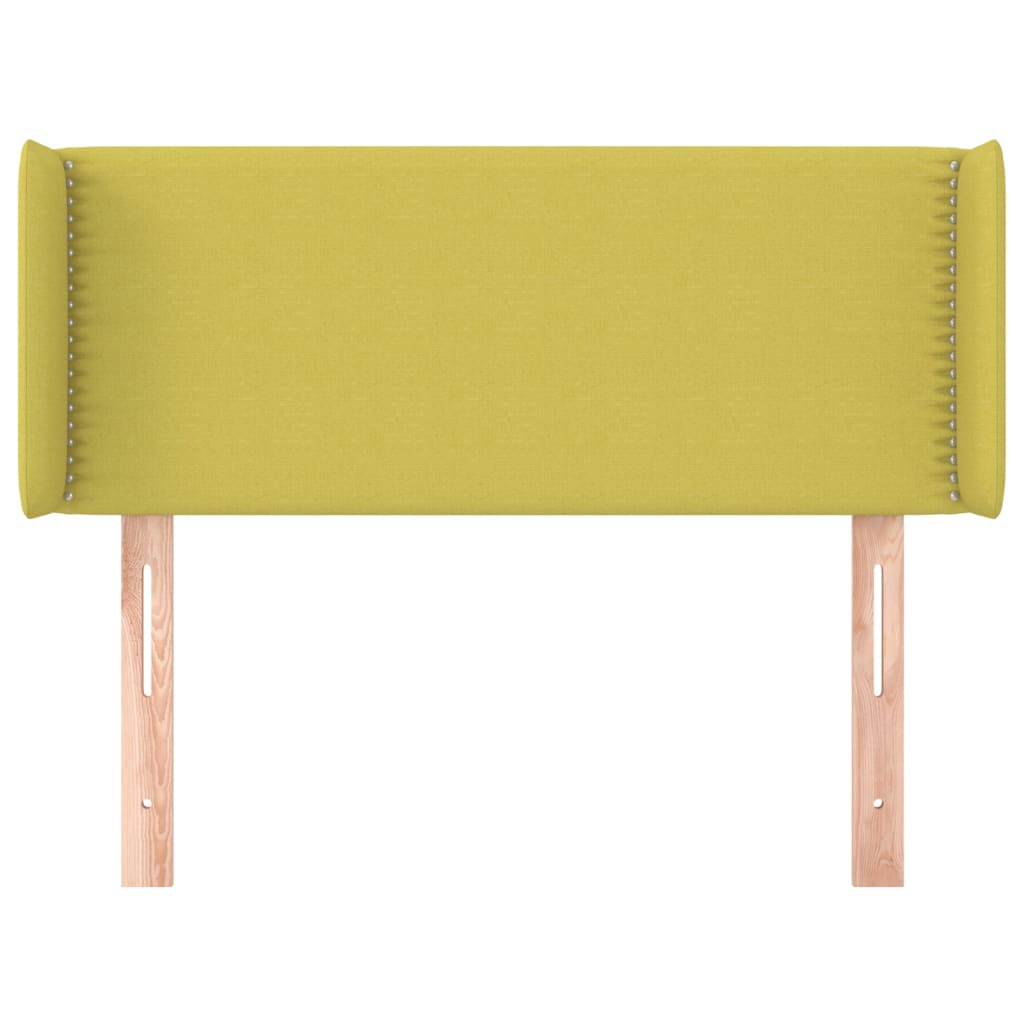 Testiera ad Orecchio Verde 93x16x78/88 cm in Tessuto