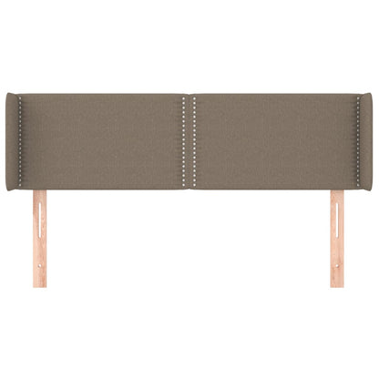 Testiera ad Orecchio Tortora 147x16x78/88 cm in Tessuto
