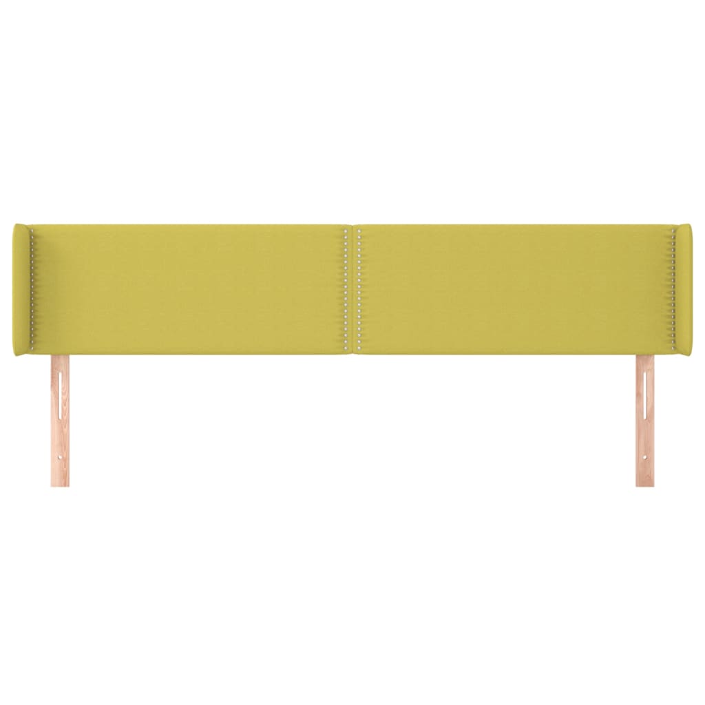 Testiera ad Orecchio Verde 163x16x78/88 cm in Tessuto