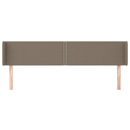 Testiera ad Orecchio Tortora 183x16x78/88 cm in Tessuto