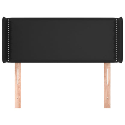 Testiera ad Orecchio Nera 93x16x78/88 cm in Similpelle