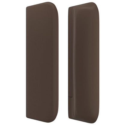 Testiera ad Orecchio Marrone 93x16x78/88 cm in Similpelle