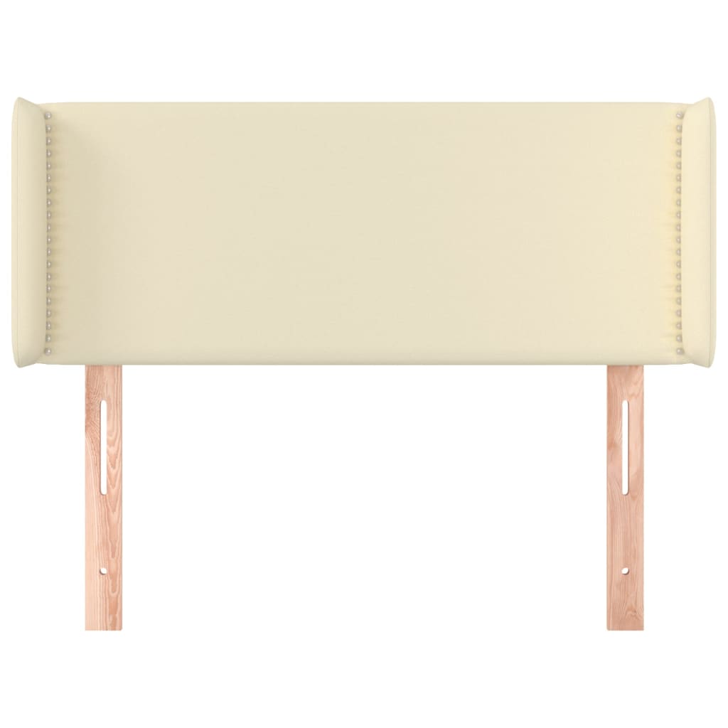 Testiera ad Orecchio Crema 103x16x78/88 cm in Similpelle
